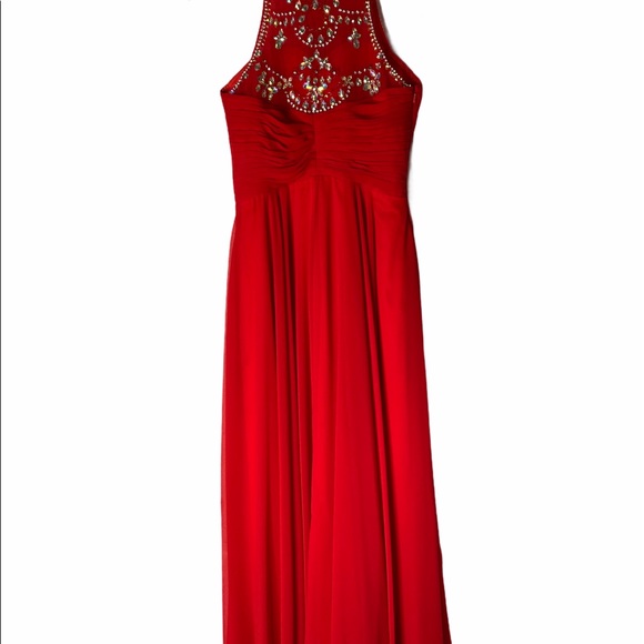 Stunning RED Long Prom Dress - Picture 3 of 7